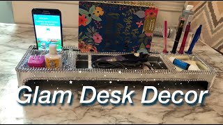 DIY Glam Office Decor  DIY Storage Ideas [upl. by Willett]