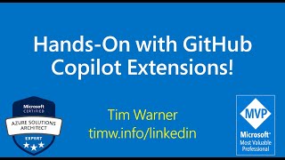 HandsOn with GitHub Copilot Extensions [upl. by Malchy]