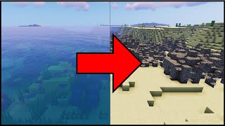 Minecraft  How To Mass Remove Water With Commands JavaBedrock [upl. by Tatiana]