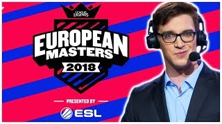 Noway4u Beast Performance  European Masters ESG vs TS  LoL [upl. by Walley]