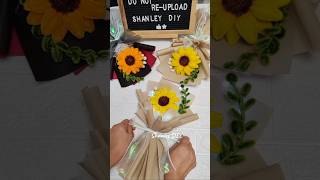 Single bouquet wrapping tutorial pipecleanercrafts [upl. by Giliana]