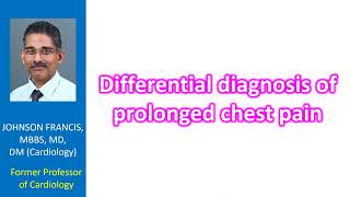 Differential diagnosis of prolonged chest pain [upl. by Marsden104]