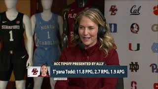 Womens Basketball ACC Tipoff Joanna BernabeiMcNamee Oct 9 2024 [upl. by Mak216]