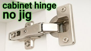 How to install cabinet hinge without quotJIGquot [upl. by Jeroma915]