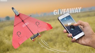 DIY Smartphone Controlled Paper Airplane  Powerup 40  Giveaway [upl. by Ellak]