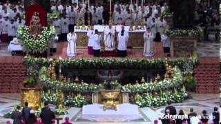 Pope Francis presides over Easter Vigil [upl. by Aikemit]