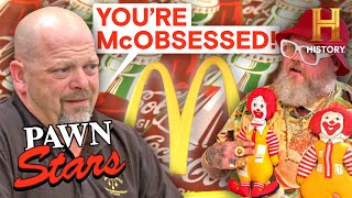 Pawn Stars Battle of the BIG Brands McDonalds Coca Cola amp More [upl. by Ymassej262]