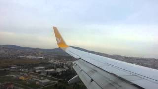 Plane Landing Wing View Royalty Free Footage [upl. by Diamante]