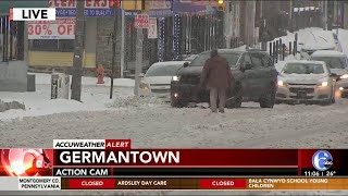 Snow and Ice Coverage  6ABC  February 18 2021 [upl. by Winnah22]