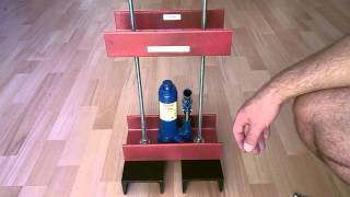 Mini prasa hydrauliczna 2 tony  Mini Hydraulic Press 2T DIY [upl. by Leroi]