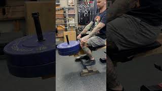 DIY seated calf raise made from a simple belt squat [upl. by Nhaj]