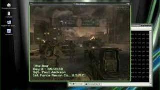 Call of Duty 4 Linux Wine 0950 Mandriva 2008 [upl. by Ennaj]