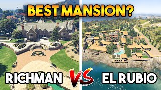 GTA 5  RICHMAN MANSION VS EL RUBIO MANSION WHICH IS BEST MANSION [upl. by Vivia]