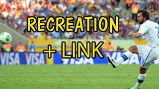 Pirlo Free Kick Goal vs Mexico  RECREATION [upl. by Truelove]