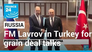 Russian FM Lavrov holds talks with Turkey on extending grain deal • FRANCE 24 English [upl. by Annovaj]