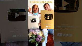 Gold YouTube Button za 1 milion odběratelů Nyní máme 166 milionů odběratelů Děkujeme odběratelům [upl. by Howland]