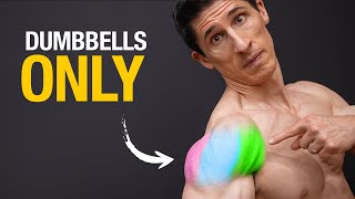 The BEST Dumbbell Shoulder Exercises ALL 3 HEADS [upl. by Furlong911]