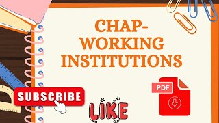 Chap Working InstitutionsClass9CBSEScore full marks [upl. by Sims]