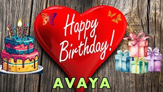 Happy Birthday Avaya Birthday Wishes Birthday Song hbd [upl. by Hickie]