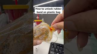 How to tie plastic bag by rubber band [upl. by Inol]