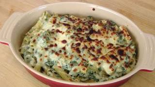 Baked Rigatoni Florentine  with Savory Garlic Philadelphia Cooking Creme  by Laura Vitale [upl. by Meneau]