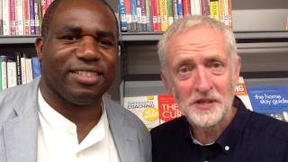 Tottenham MP David Lammy and Labour leader Jeremy Corbyn wish students luck in their exam results [upl. by Hamlet]