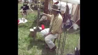 Cannon Falls Fur Trade Rendezvous 2014 Rope Making Demonstration [upl. by Koralle132]