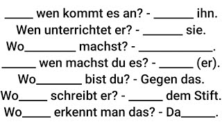 ankommen auf unterrichten schreiben an erkennen an Verb mit Präposition Akkusativ Dativ Phras [upl. by Irish]