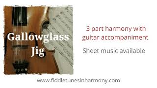 Gallowglass Jig 3 part harmony arrangement fiddle and guitar Sheet music available [upl. by Aissila]