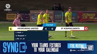 NPL R8 2024 Heidelberg United FC v St Albans Saints SC 60 Full Highlights [upl. by Acinahs]