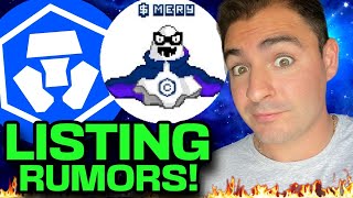 MERY Coin Exchange Listing RUMORS CRO Coin and Cronos News Cryptocom BUYING [upl. by Neelram]