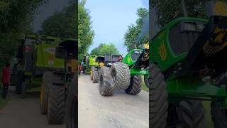 Harvester vs John Deere tochan king 👑nishu farming tractorstunt nishudeswal viralshort 2024 [upl. by Aliber]