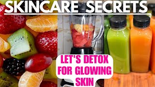 SKINCARE TIPSDETOX JUICE 37 days CLEANSE for Clear skin skincare skincaretips juices [upl. by Anecuza]