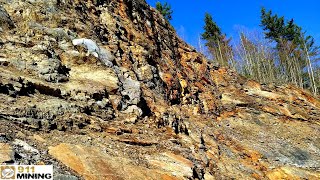 Huge Quarry With Oxidized amp Mineralized Argillitic Veins [upl. by Lenhart]