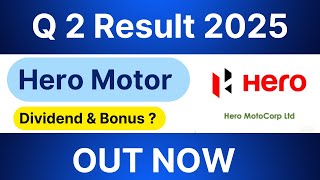 Hero Motocorp Q2 result 2025  Hero Motocorp share latest news  Hero Motocorp dividend news [upl. by Nykal214]