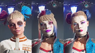 Harley Quinn ALL Costumes Voicelines and Emotes  Suicide Squad Kill The Justice League [upl. by Arev902]