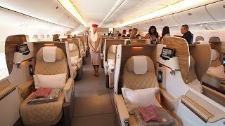 Boeing 777200LR Business Class Tour  Emirates Airline [upl. by Bryana887]