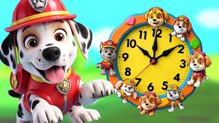 Paw Patrol Sings Hickory Dickory Dock The Marshall Run Up The Clock  Nick Jr Animal Adventure Songs [upl. by Annaeoj]