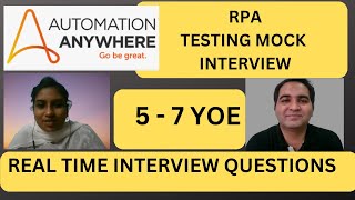 Automation Anywhere Interview Questions  RPA Interview QampA [upl. by Nawek609]