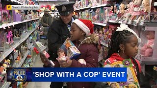 Hundreds of kids get shopping spree during Shop with a Cop event in South Philadelphia [upl. by Sathrum]