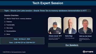 Oracle TimesTen In memory databases demonstration to NTT Oracle Live Labs session [upl. by Shishko]