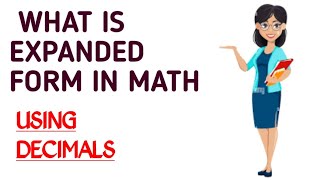 Expanded formHow to write expanded form in decimal numberswhat is expanded form [upl. by Deacon]