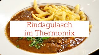 Rindsgulasch im Thermomix [upl. by Acinonrev]