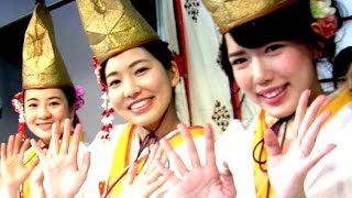 美女祭り！福娘・えびす娘さんインタビュー！モンベルは暖かい！Japanese Beauty montbell巫女十日えびす・今宮戎 [upl. by Eanyl]