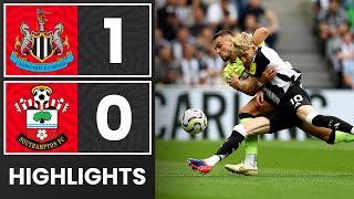 HIGHLIGHTS Newcastle United 10 Southampton  Premier League [upl. by Kcirrez938]