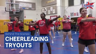 Behind The Scenes Cheerleading Tryouts [upl. by Murial746]