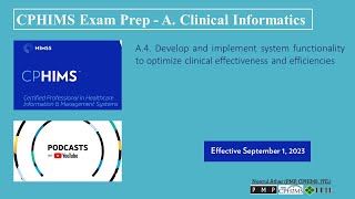 CPHIMS Exam Prep  A Clinical InformaticsA4 Podcast [upl. by Moureaux]