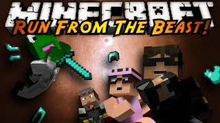 Minecraft MiniGame  RUN FROM THE BEAST [upl. by Odlopoel]