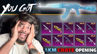 🔥AKM GLACIER  CRATE OPENING Im Bankrupt😭 [upl. by Sew910]