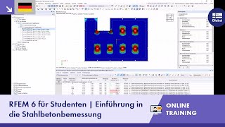 RFEM 6 für Studenten  Einführung in die Stahlbetonbemessung [upl. by Bram252]